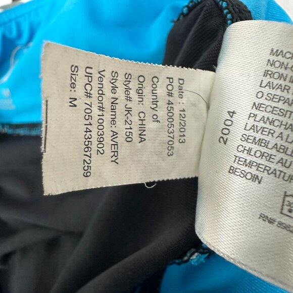 High Energie Junior Leggings Size M Black Multicolor Waistband - Picture 6 of 6